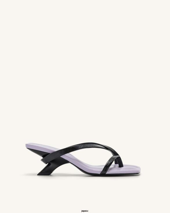 Černá JW PEI maeve strappy mule ZNFH2281 mezek
