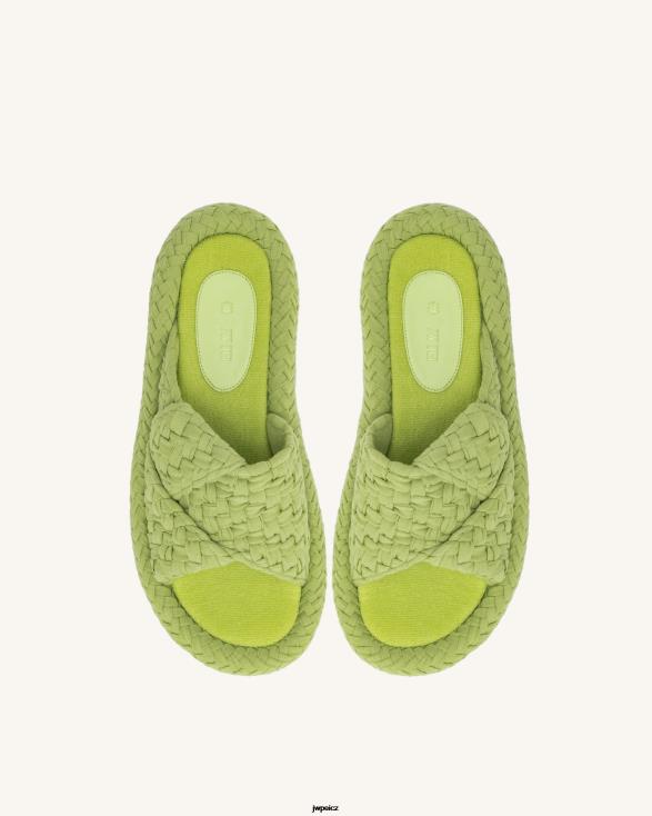 Limetkově zelená JW PEI lilah tkané sandály na platformě ZNFH2344 sandál