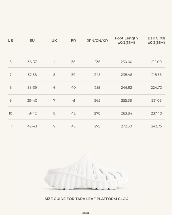 bílý JW PEI tara leaf platform clog ZNFH2325 sandál