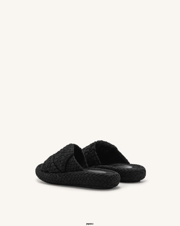 Černá JW PEI lilah tkané sandály na platformě ZNFH2341 sandál