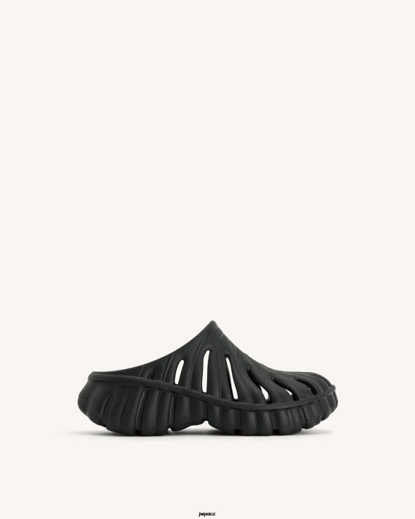 Černá JW PEI tara leaf platform clog ZNFH2311 sandál