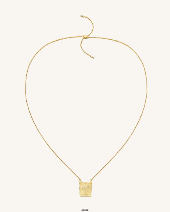 Pozlaceno 18karátovým zlatem JW PEI náhrdelník s přívěskem zvěrokruhu ZNFH2402 náhrdelník