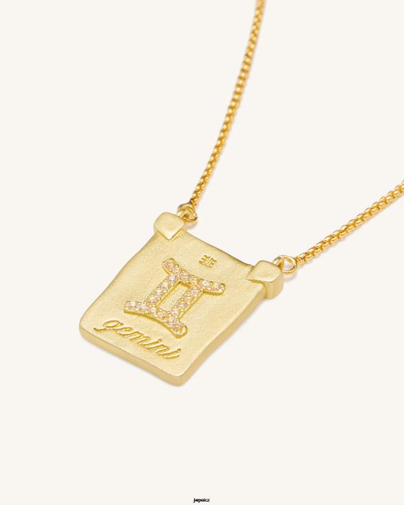 Pozlaceno 18karátovým zlatem JW PEI náhrdelník s přívěskem zvěrokruhu ZNFH2402 náhrdelník