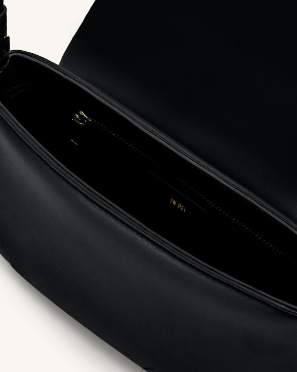 Černá JW PEI crossbody kabelka s klopou debby ZNFH217 crossbody kabelka