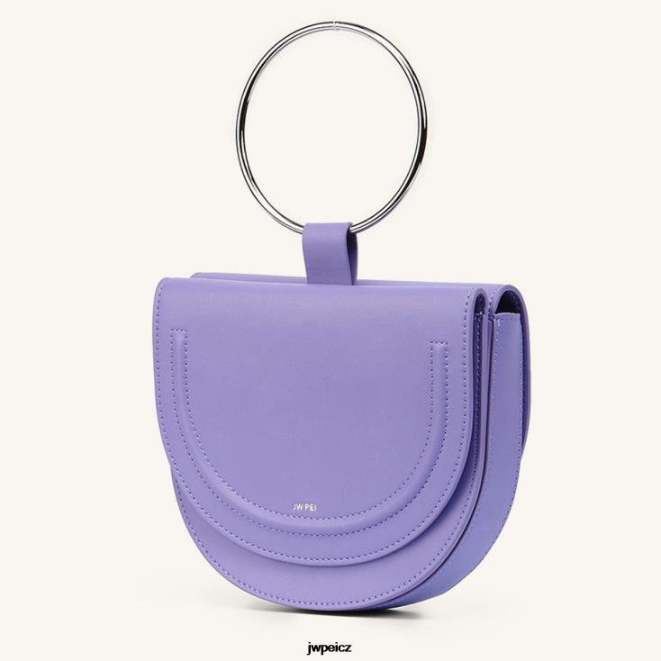 fialový JW PEI dvojitý měsíc crossbody ZNFH213 crossbody kabelka
