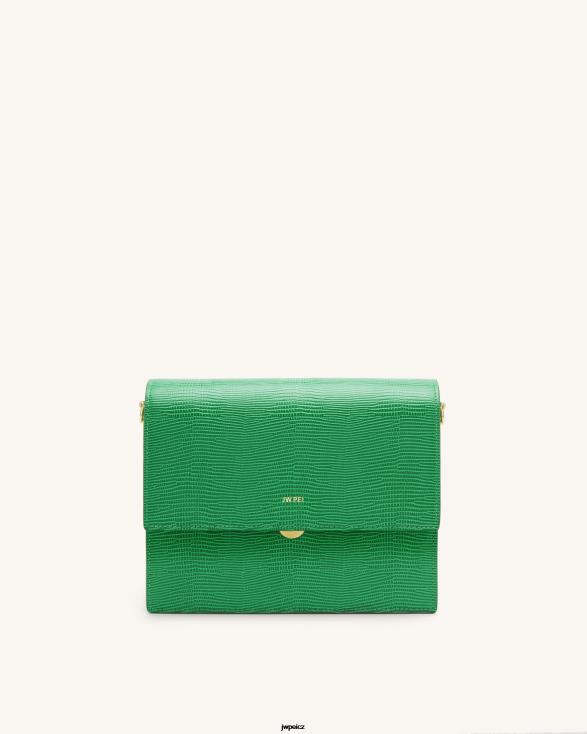ještěrka zelená tráva JW PEI mini klopa crossbody ZNFH224 crossbody kabelka