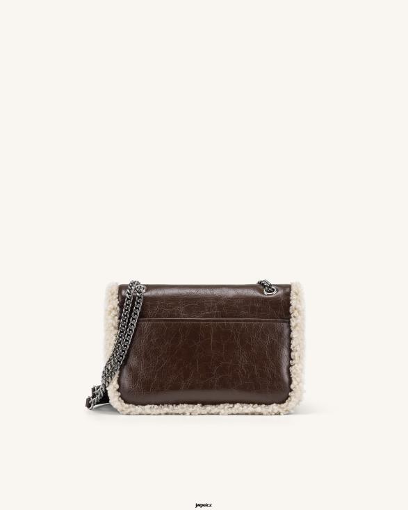 tmavě hnědá JW PEI crossbody kabelka isa ZNFH221 crossbody kabelka