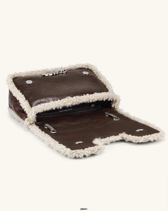 tmavě hnědá JW PEI crossbody kabelka isa ZNFH221 crossbody kabelka