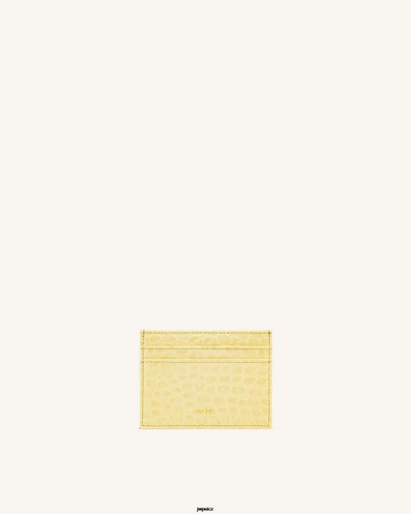 světle žlutý krokodýl JW PEI držitel karty ZNFH2302 držák karty