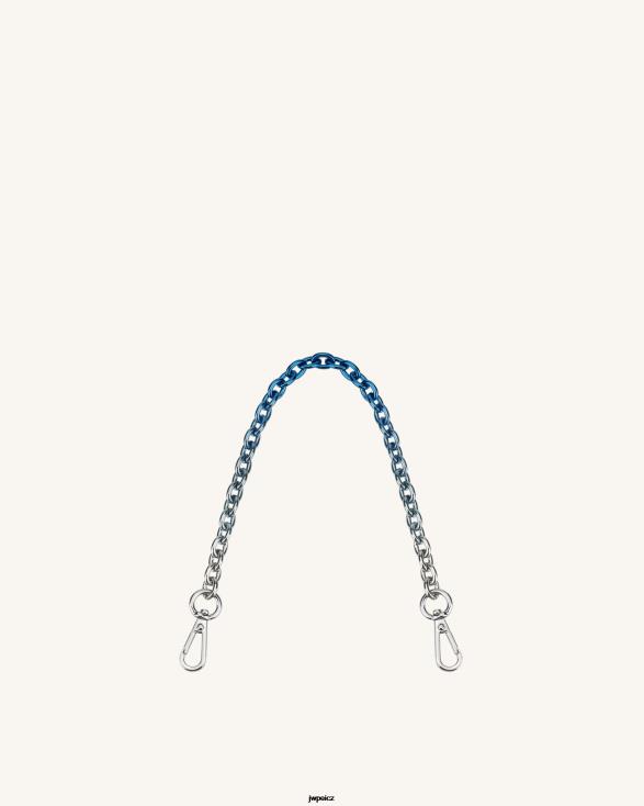 modrý JW PEI řetízkový pásek s gradientem isla ZNFH2261 popruh