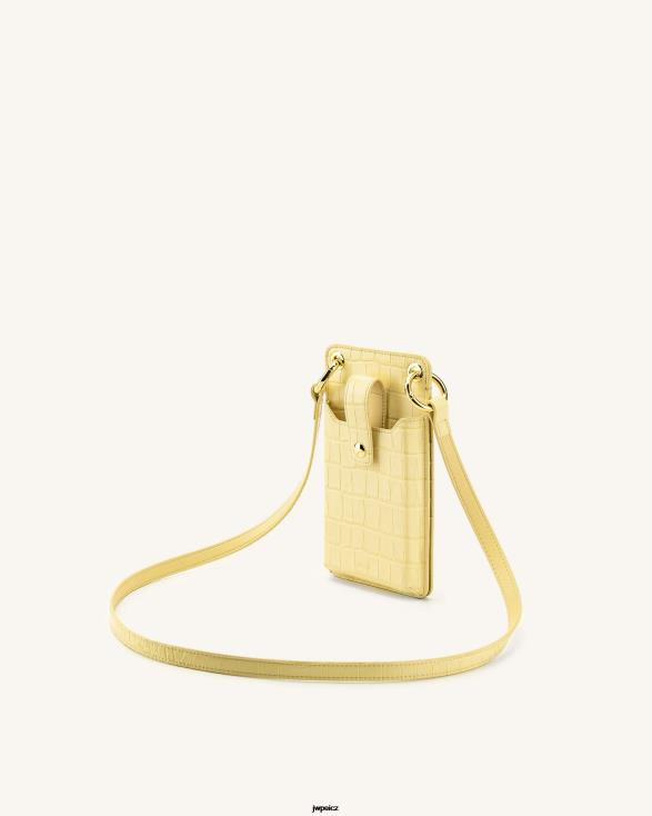 světle žlutý krokodýl JW PEI taška na telefon quinn ZNFH2213 taška na telefon