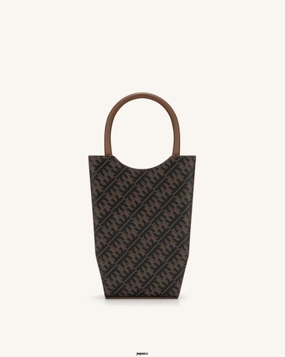 tmavě hnědá JW PEI taška na telefon fei ZNFH2221 taška na telefon