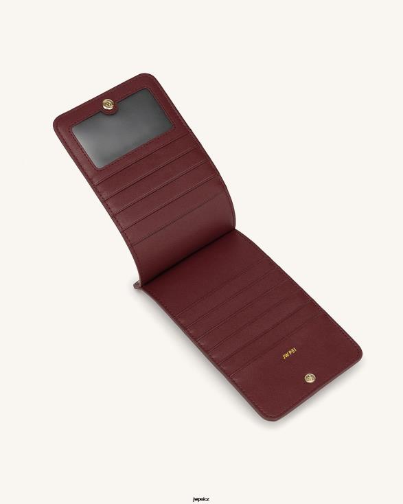 vínová zrnitá veganská kůže JW PEI taška na telefon quinn ZNFH2214 taška na telefon