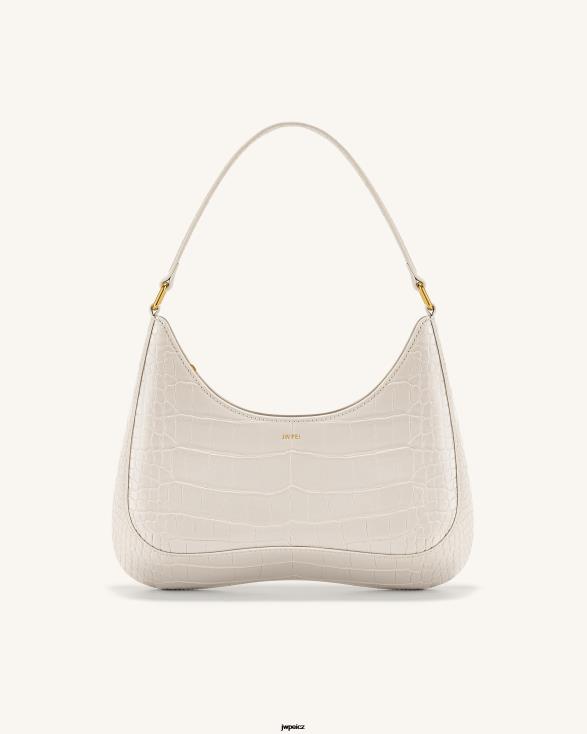 bílý krokodýl JW PEI rubínová taška přes rameno ZNFH278 taška přes rameno
