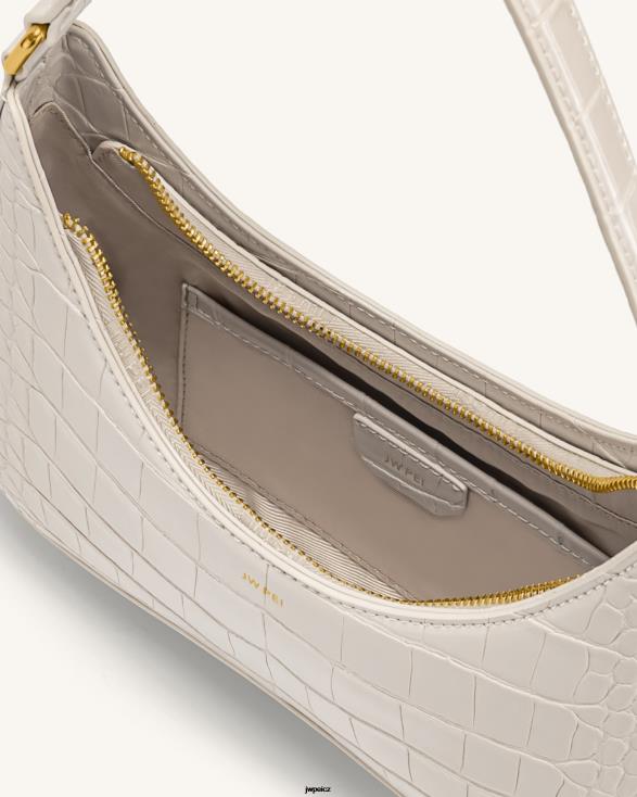 bílý krokodýl JW PEI rubínová taška přes rameno ZNFH278 taška přes rameno