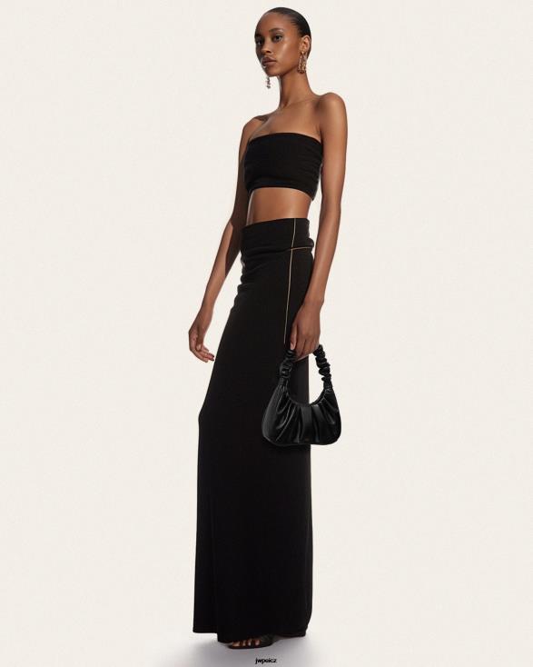 Černá JW PEI gabbi ruched tulák kabelka ZNFH255 taška přes rameno