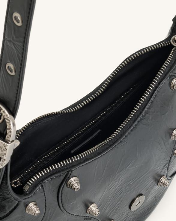 Černá JW PEI tessa drcená taška přes rameno ZNFH2154 taška přes rameno