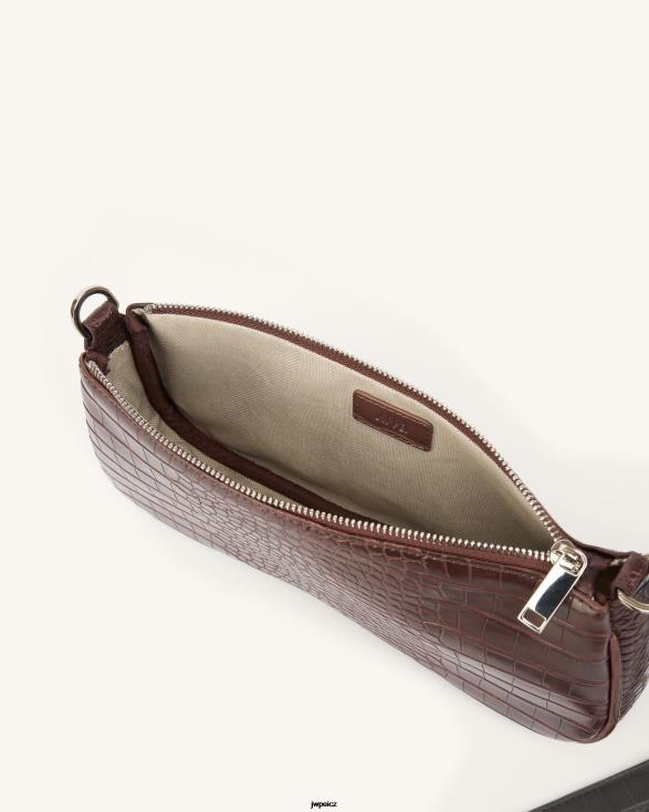 hnědý krokodýl JW PEI kabelka přes rameno eva ZNFH264 taška přes rameno