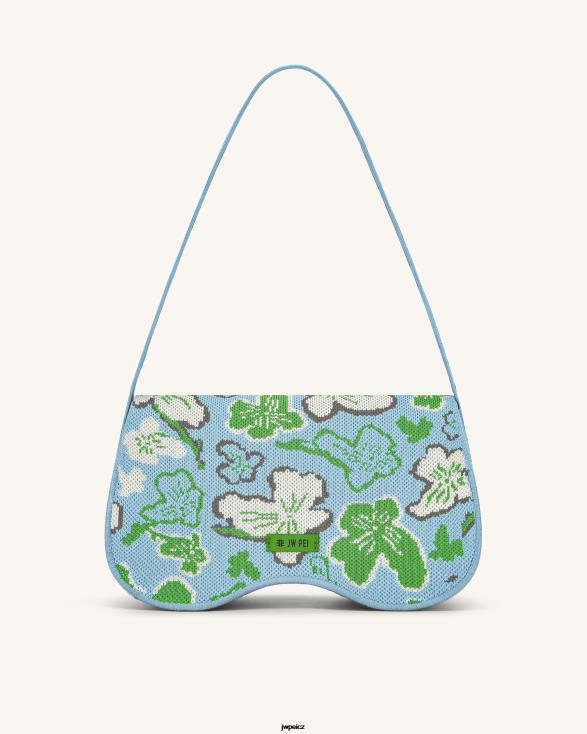 kolekce květin - led & zelená & bílá & šedá JW PEI Pletená taška přes rameno becci ZNFH2148 taška přes rameno