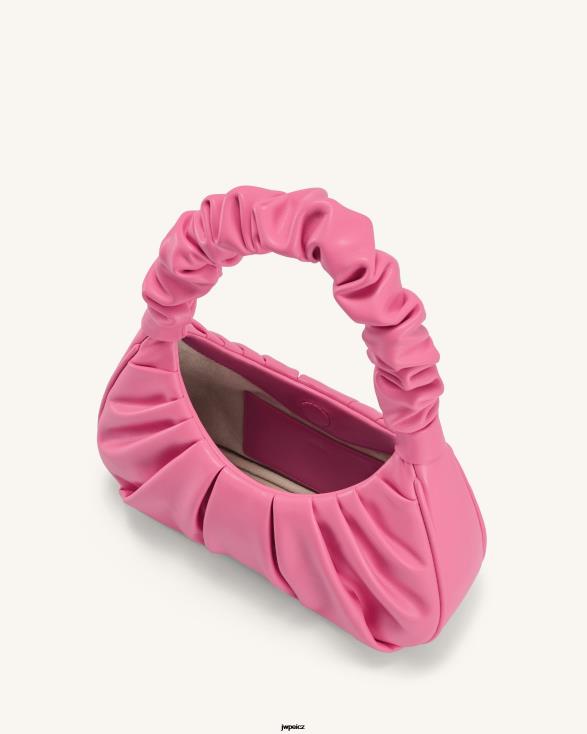 růžový JW PEI gabbi ruched tulák kabelka ZNFH256 taška přes rameno