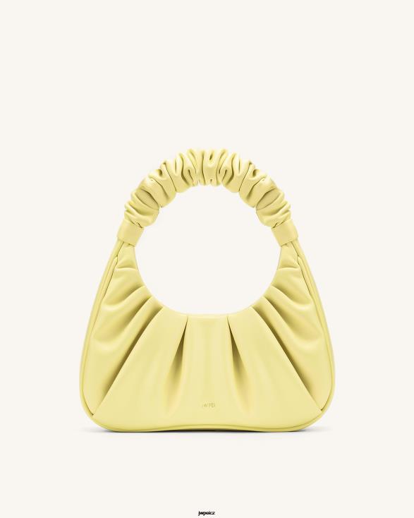 světle žlutá JW PEI gabbi ruched tulák kabelka ZNFH270 taška přes rameno