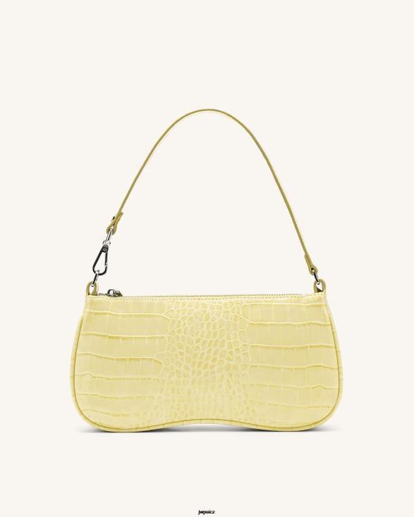 světle žlutý krokodýl JW PEI kabelka přes rameno eva ZNFH2103 taška přes rameno