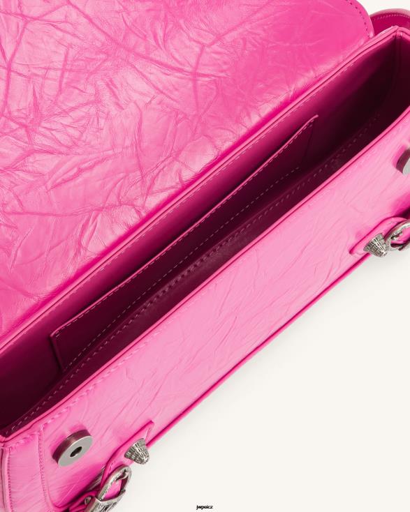 světle růžová JW PEI sia drcená taška přes rameno ZNFH2164 taška přes rameno