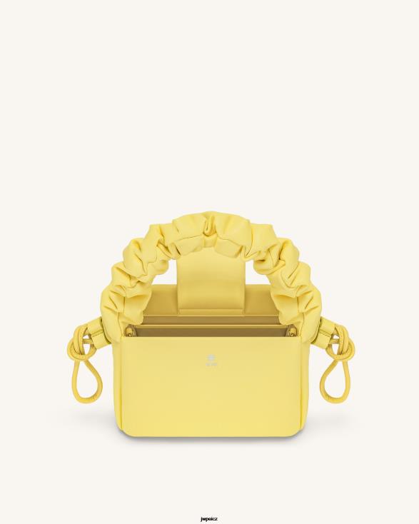 světle žlutá JW PEI rylee skládaná taška s horní rukojetí se stahovací šňůrkou ZNFH2175 taška na rukojeť