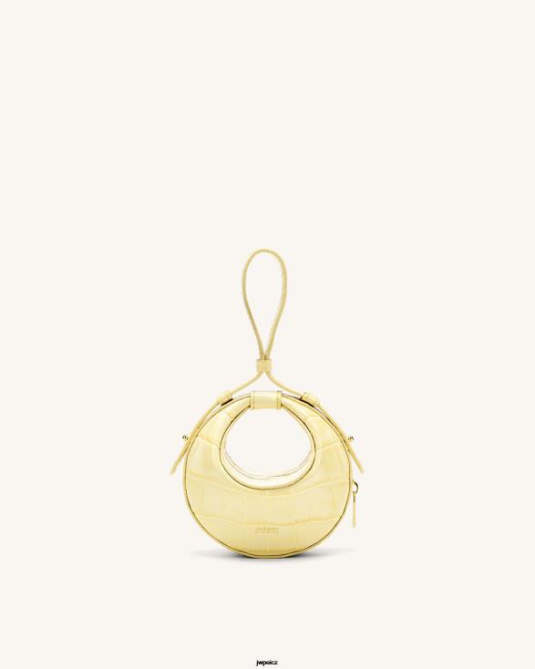 světle žlutý krokodýl JW PEI rantan super mini taška ZNFH2177 taška na rukojeť