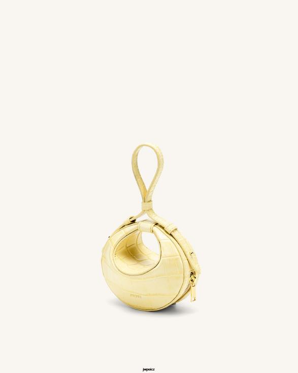 světle žlutý krokodýl JW PEI rantan super mini taška ZNFH2177 taška na rukojeť