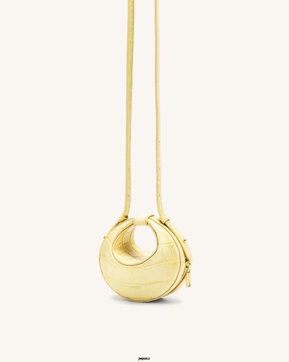 světle žlutý krokodýl JW PEI rantan super mini taška ZNFH2177 taška na rukojeť