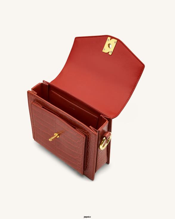 vínově červený krokodýl JW PEI lucy taška ZNFH2182 taška na rukojeť